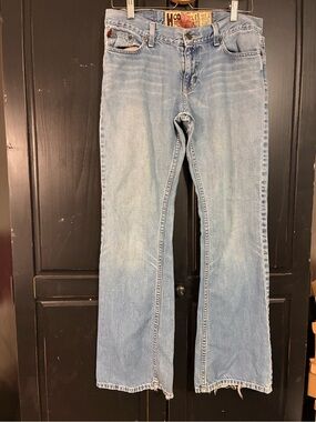 VINTAGE Y2K HOLLISTER HCO FLARE LOW RISE JEANS WOMENS  SZ 9 Reg